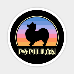 Papillon Vintage Sunset Dog Magnet